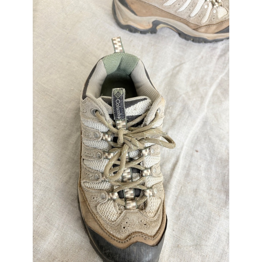 Columbia Womens Newton Ridge Low Hiking Shoes Brown Tan Suede Trail 7.5 - Picture 5 of 7